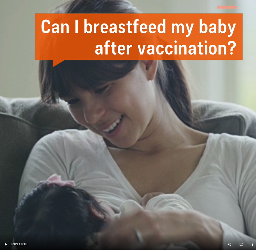 Social Media: Video Noting It’s Safe to Breastfeed After Vaccination